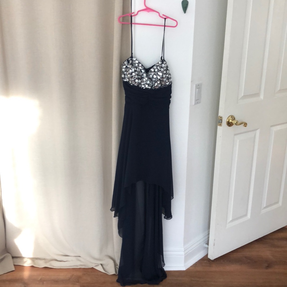 navy prom dress